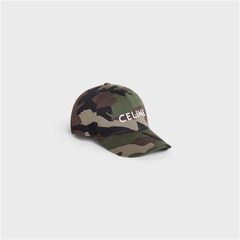 celine camo hat|celine hats.